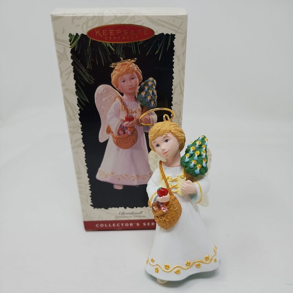 Hallmark 1996 Christkindl Keepsake Ornament Christmas Visitors Angel 2nd U109/31